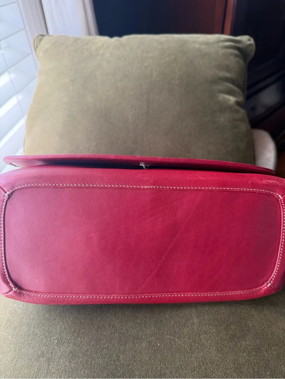 Coach smooth red